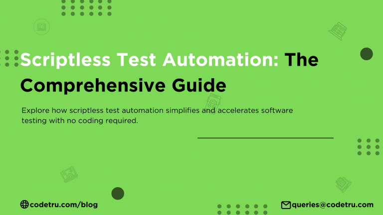 Scriptless Test Automation