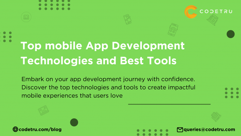 mobile app development technologies and tools